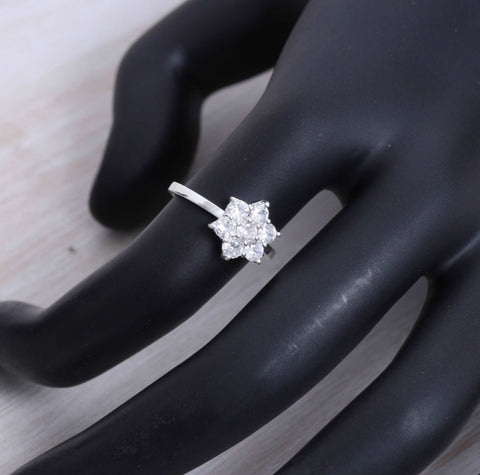 925 Sterling Silver Zircon Ring