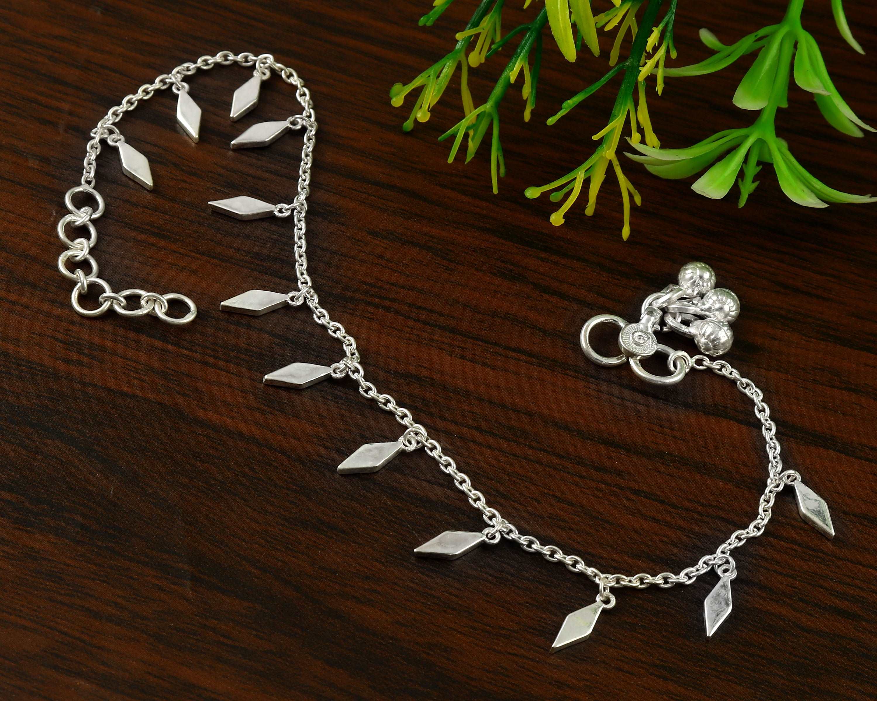 Silver Charm Designer Anklet/Payal