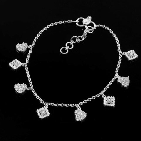 Silver Charm Designer Anklet/Payal