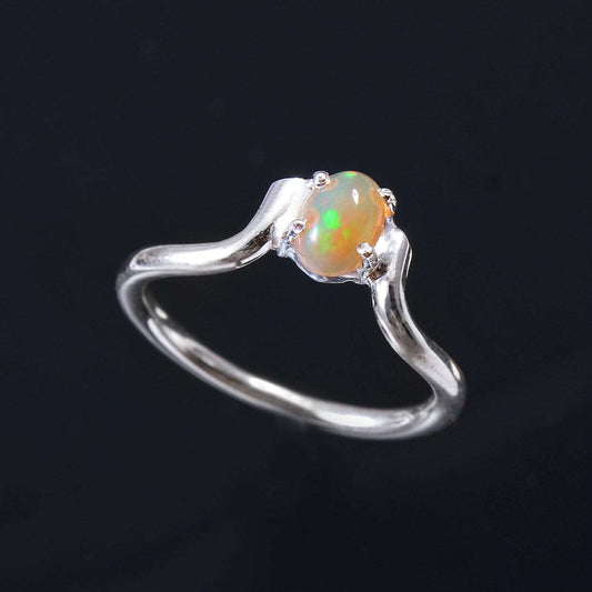 Silver Opal Ring