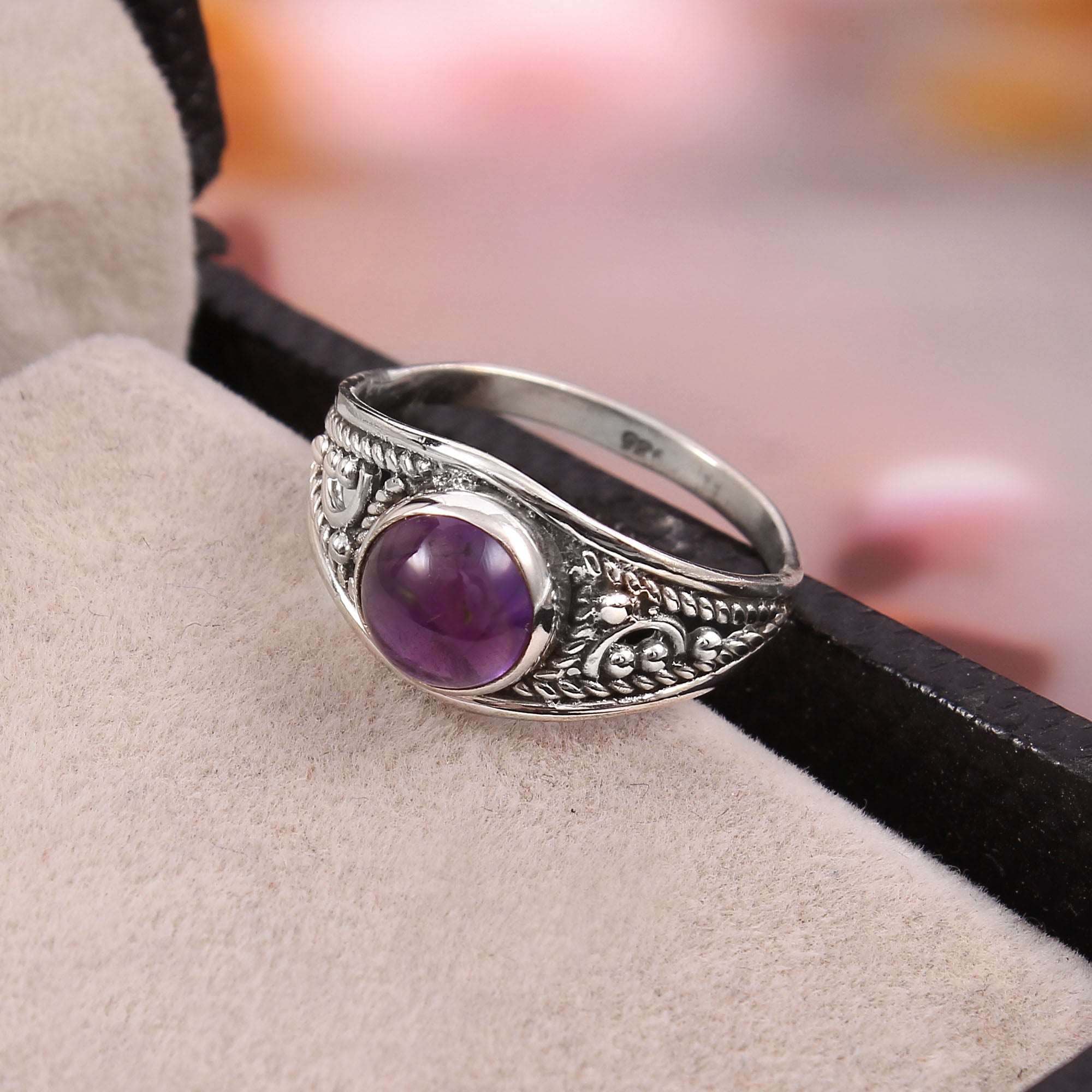 Silver Amethyst Ring