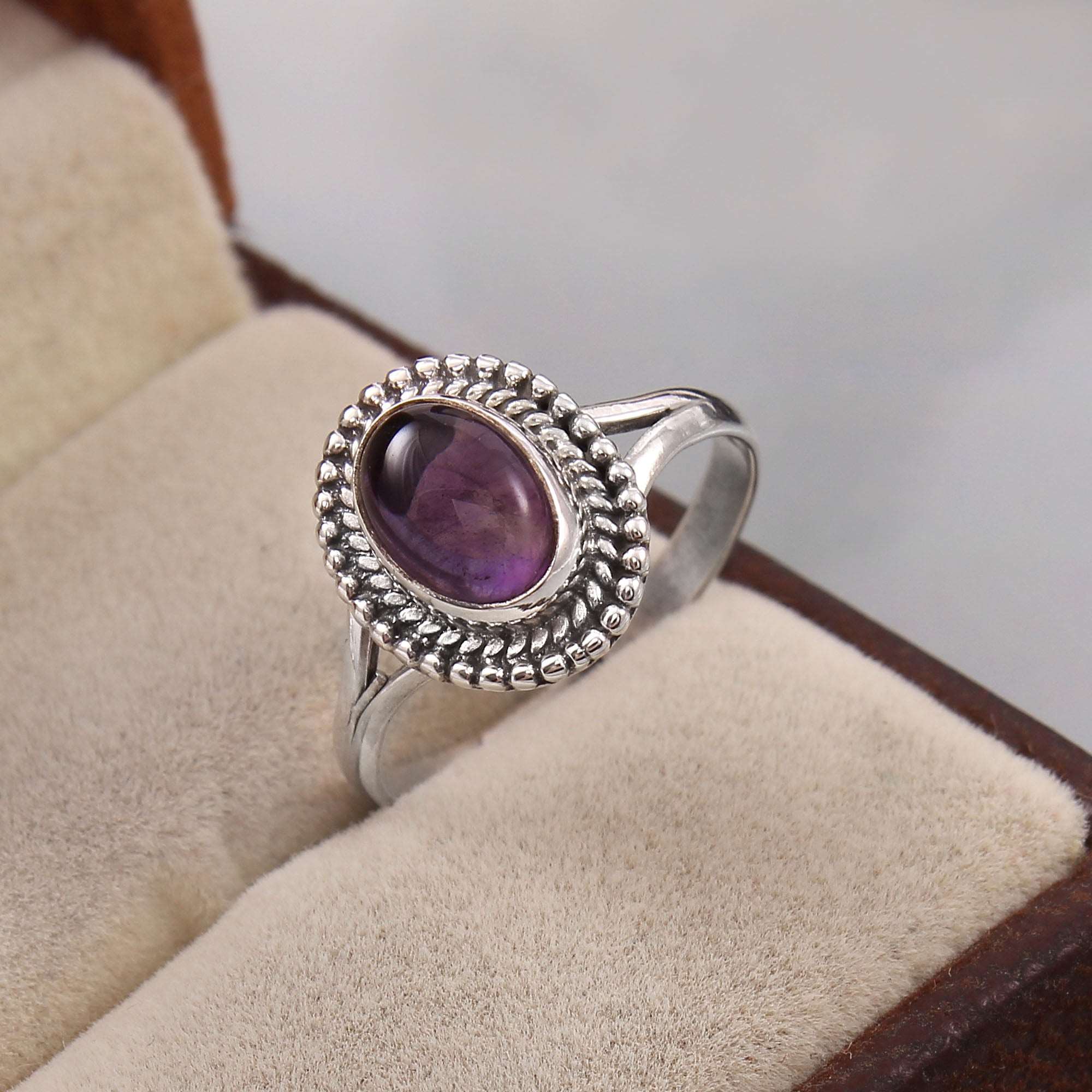 Silver Amethyst Ring