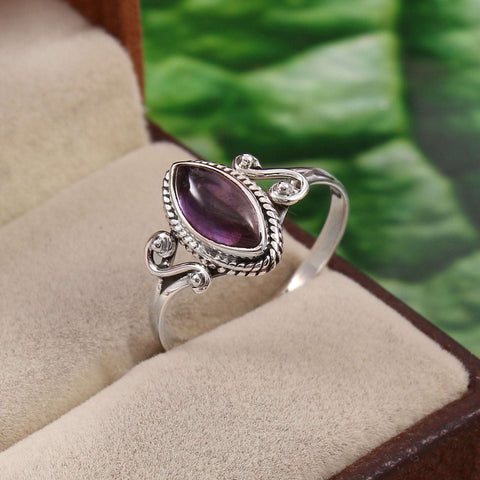 Silver Amethyst Ring