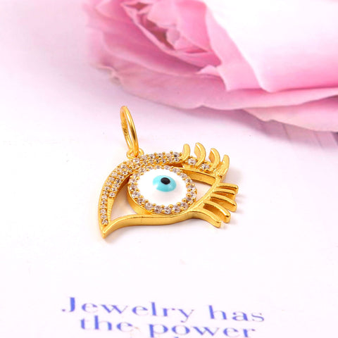 Golden Evil Eye Pendant