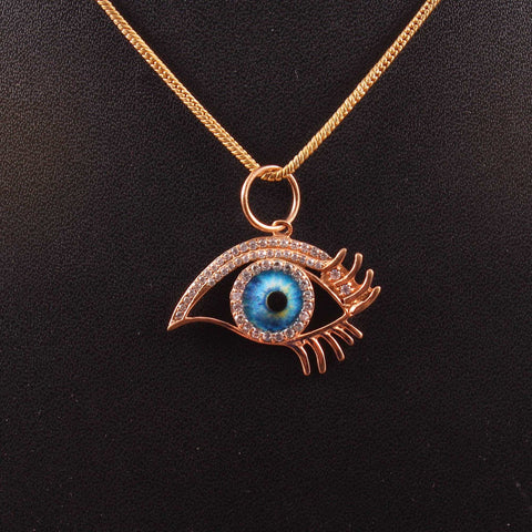 Golden Evil Eye Pendant