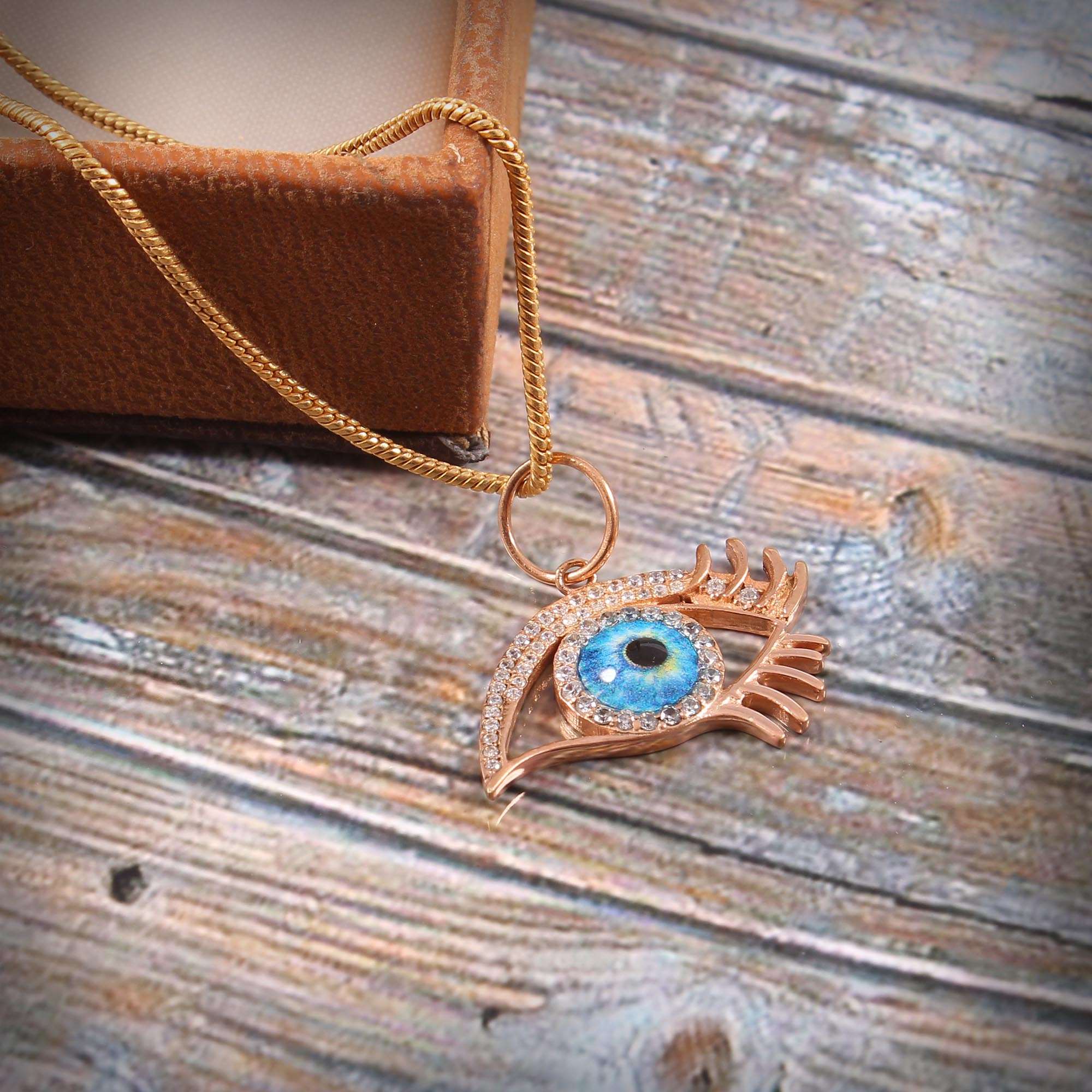 Golden Evil Eye Pendant