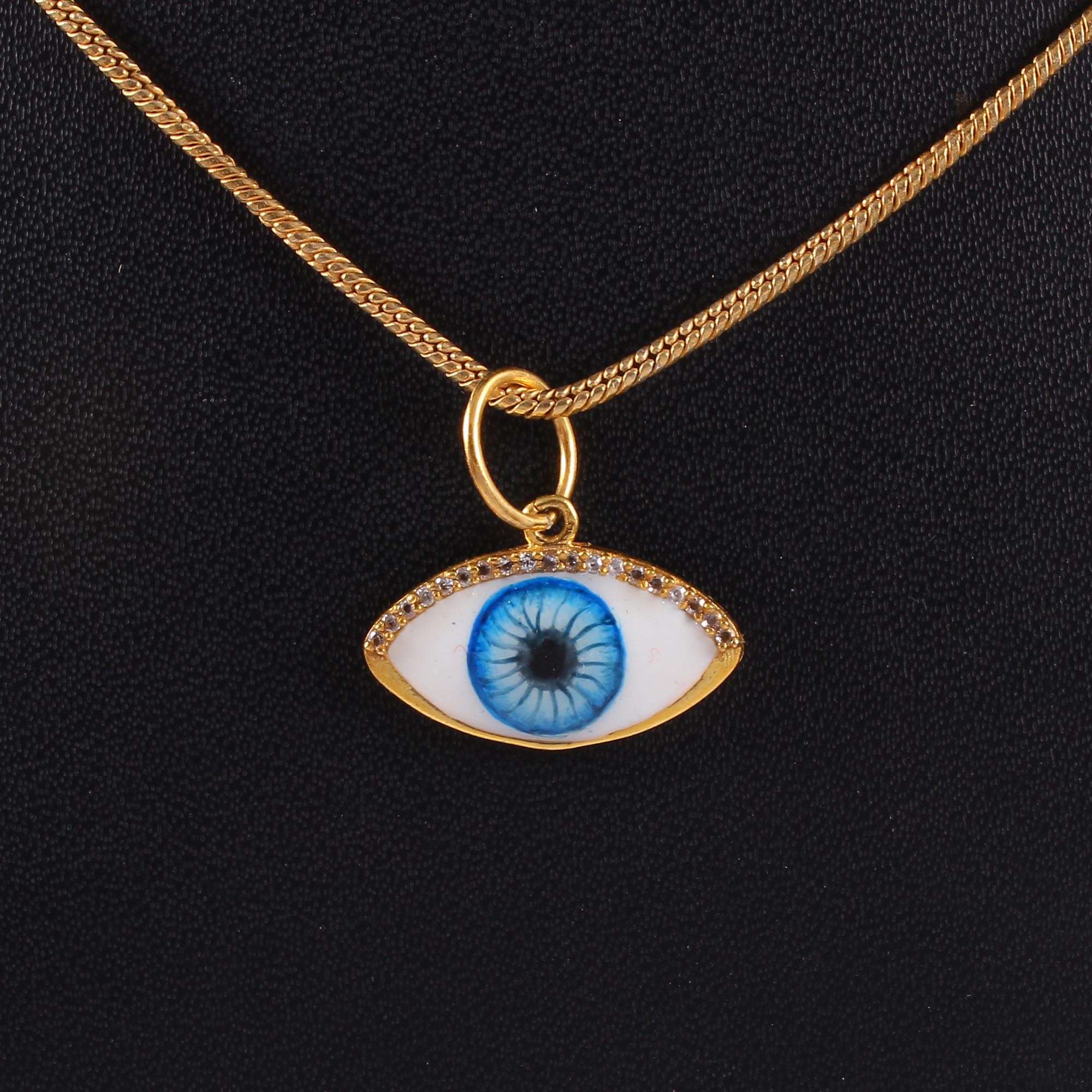 Golden Evil Eye Pendant