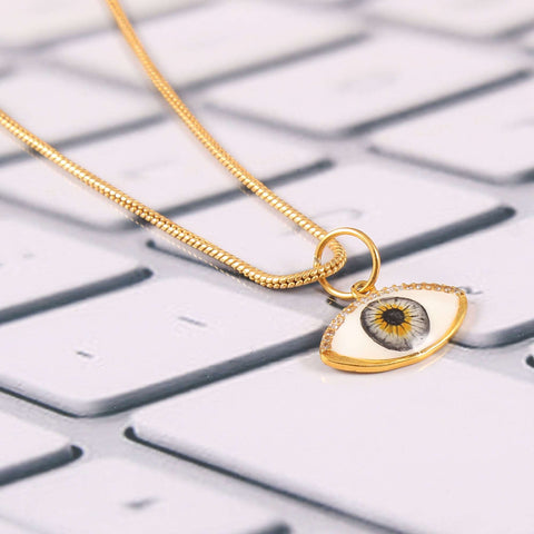 Golden Evil Eye Pendant