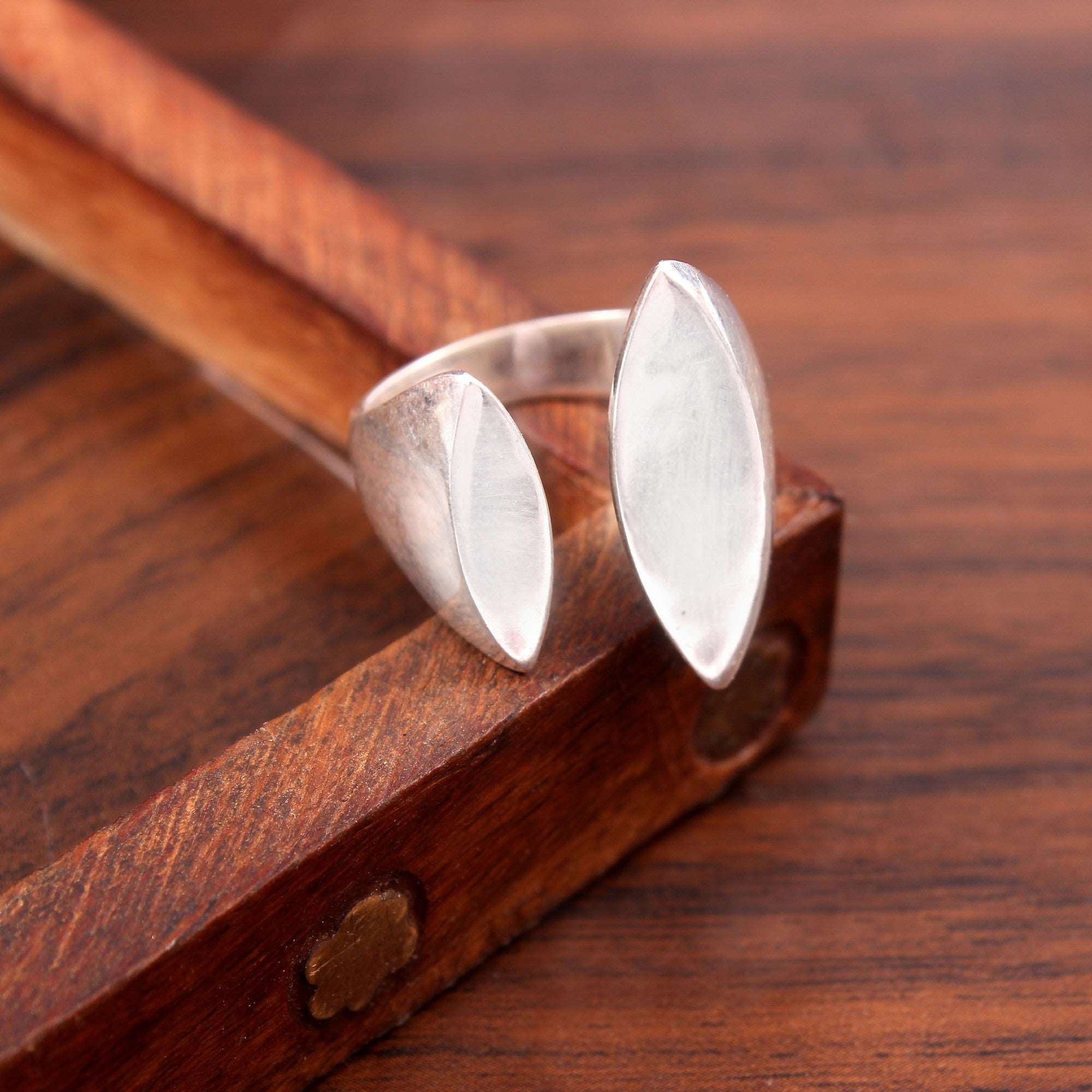 Silver Adjustable Ring Band