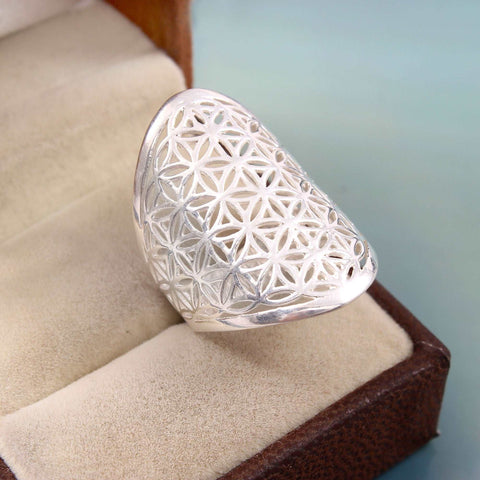 Silver Mandala Ring