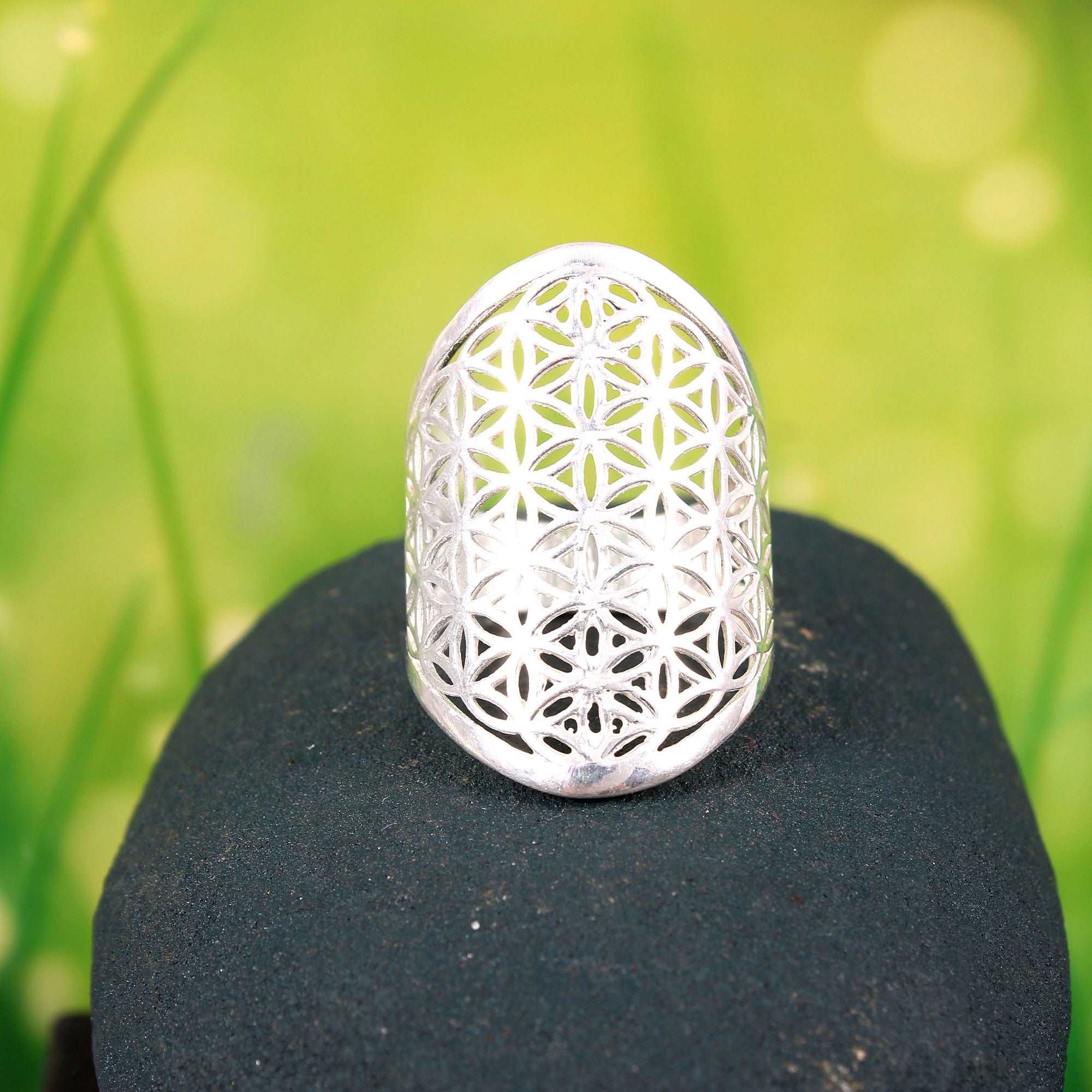 Silver Mandala Ring