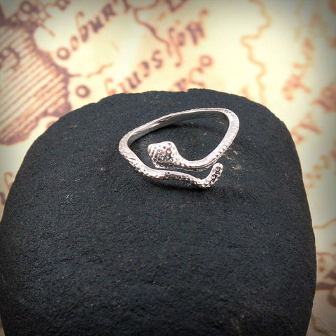 Silver Snake Shape Ring