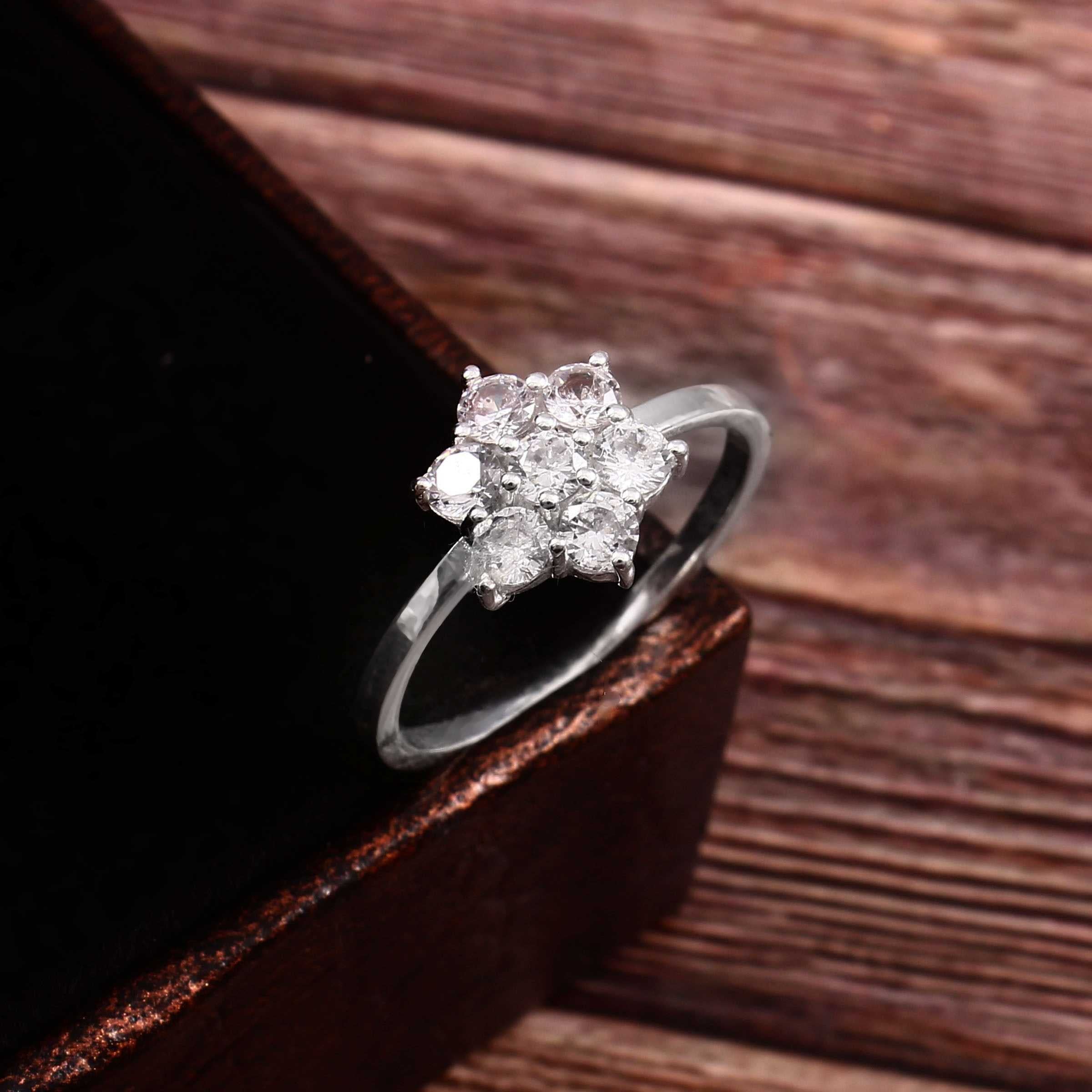 925 Sterling Silver Zircon Ring