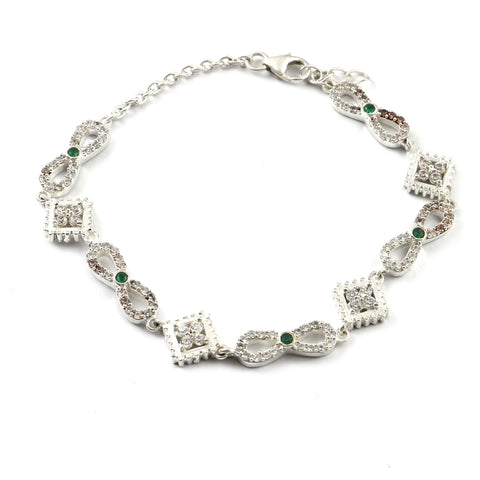 925 Sterling Silver Charm Bracelet | Handmade Jewelry For Womens Gift