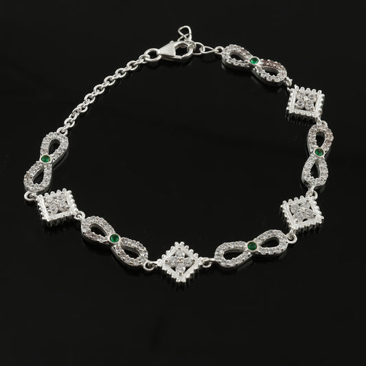 925 Sterling Silver Charm Bracelet | Handmade Jewelry For Womens Gift