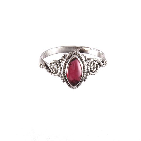 925 Solid Sterling Silver Amethyst Gemstone Ring