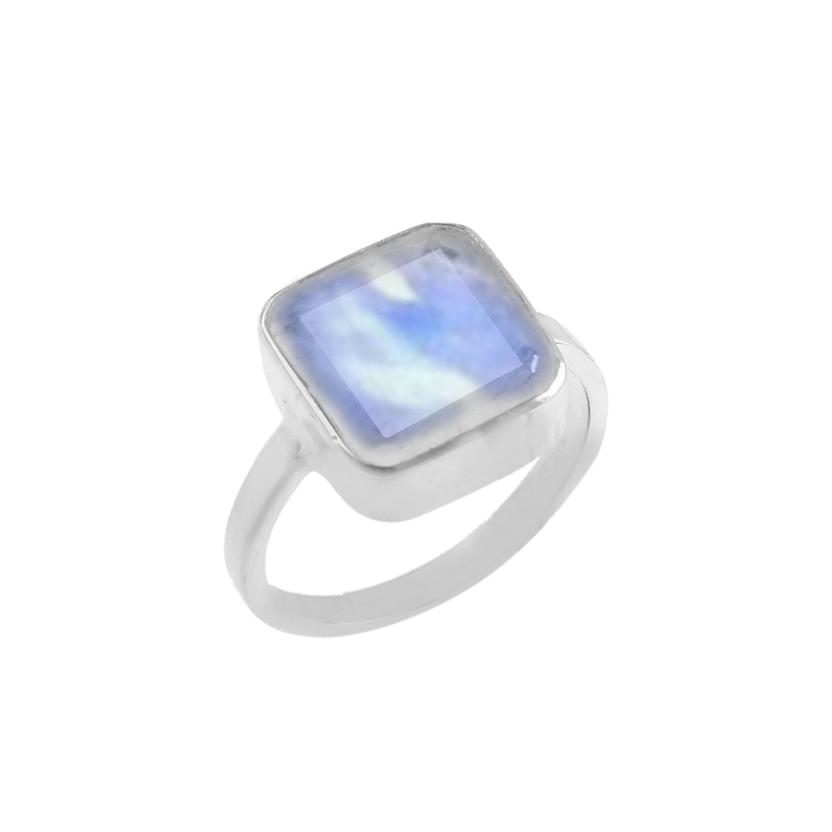 925 Sterling Silver Rainbow Moonstone Ring: A Magical Touch of Elegance and Transformation