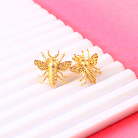 925 Sterling Silver Handmade Bee Shape Earrings: Nature-Inspired Jewelry for Women