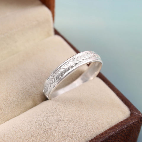 925 Sterling Silver Handmade Band Ring  For Women & Men Handmade Jewelry Her