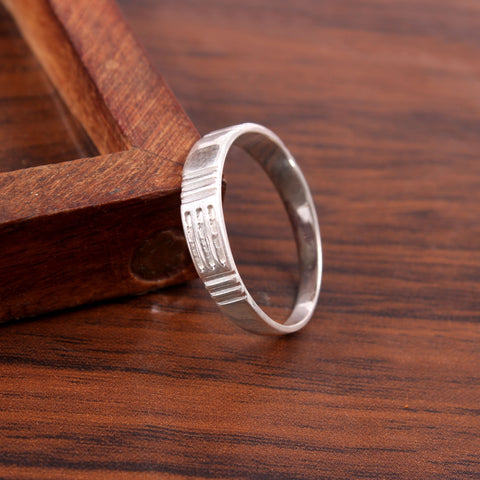 Solid 925 Sterling Silver Handmade Designer Band Ring Gift For Him