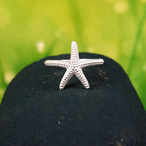 925 Sterling Silver Handmade Designer Starfish Ring Gift For Her