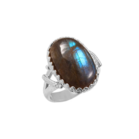 925 Sterling Silver Labradorite Oval Shape Ring Fire Labradorite Ring For Woman Handmade Jewelry Natural Labradorite Dainty Silver Ring